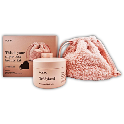 PUPA Teddyland Rice Milk And Sugar крем-масло д/тела + косметичка