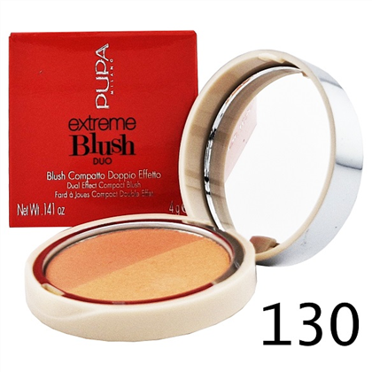 PUPA Extreme Blush Duo двойн. комп. румяна 130 Matt Salmon - Radiant Peach