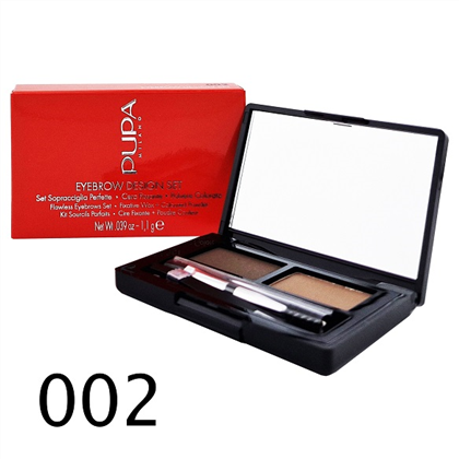 PUPA Eyebrow Design Set н-р д/бровей (цв.пудра+воск) 02 Brown
