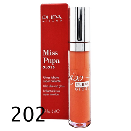 PUPA Miss Pupa Gloss блеск д/губ 202 Frosted Apricot