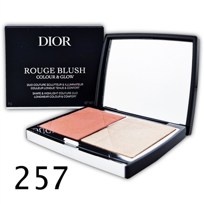 CD DIOR ROUGE BLUSH Colour & Glow 2х цвет.румяна №257 Diorivera