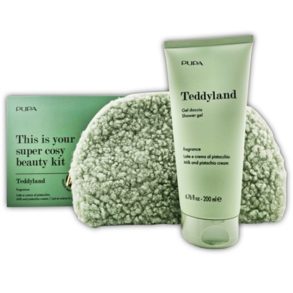 PUPA Teddyland Milk And Pistachio Cream гель д/душа + косметичка