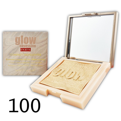PUPA Glow Obsession Compact Highlighter комп. хайлайтер для обличчя 100 Light Gold