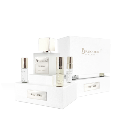 BRECOURT EAU LIBRE set edp (M) 100ml+(5ml absolu+5ml col+2*7ml парф.фільтри)