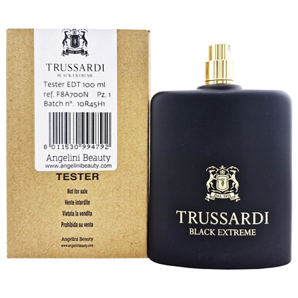 TRUSSARDI BLACK EXTREME MEN  edt (M) - Tester