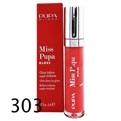 PUPA Miss Pupa Gloss блеск д/губ 303 Extreme Fuchsia