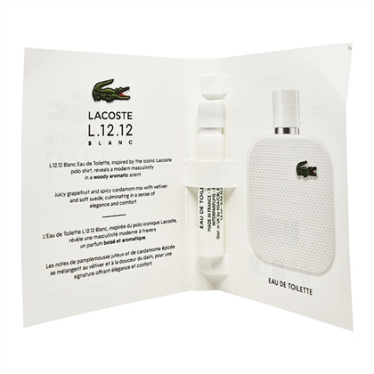LACOSTE L.12.12 BLANC for MEN  edt (M) vial