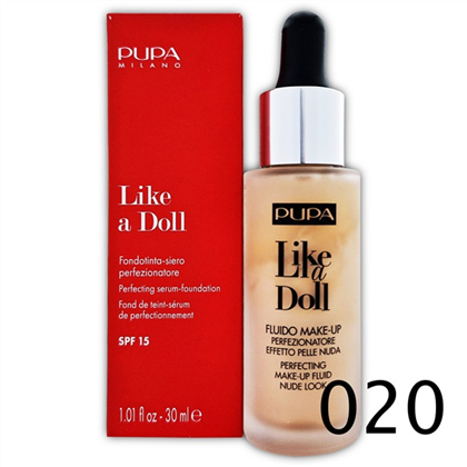PUPA Like A Doll Fluid тон. основа д/дица 020 Light Beige