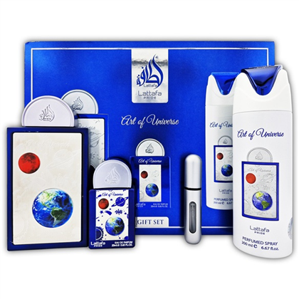LATTAFA ART of UNIVERSE  set (U) (edp 100ml+mini 20ml+deo 200ml
