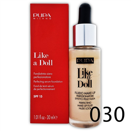 PUPA Like A Doll Fluid тон. основа д/дица 030 Natural Beige