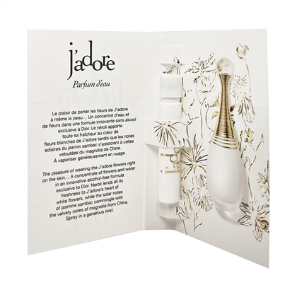 CD JADORE PARFUM d'Eau Dior  edp (L) vial
