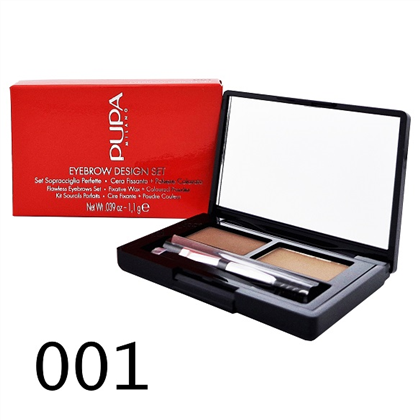 PUPA Eyebrow Design Set н-р д/бровей (цв.пудра+воск) 01 Blonde